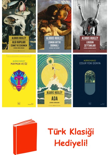 Aldous Huxley 6 Kitap Seti + Türk Klasiği Hediye