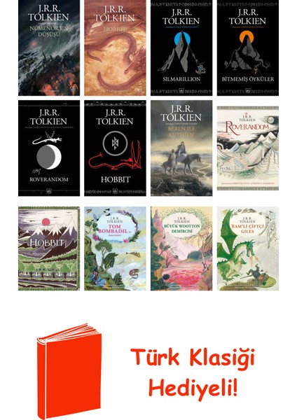 J.r.r. Tolkien 12 Kitap Seti + Türk Klasiği Hediye