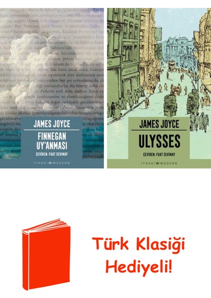 James Joyce 2 Kitap Seti + Türk Klasiği Hediye