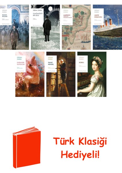 Stefan Zweig 7 Kitap Seti + Türk Klasiği Hediye