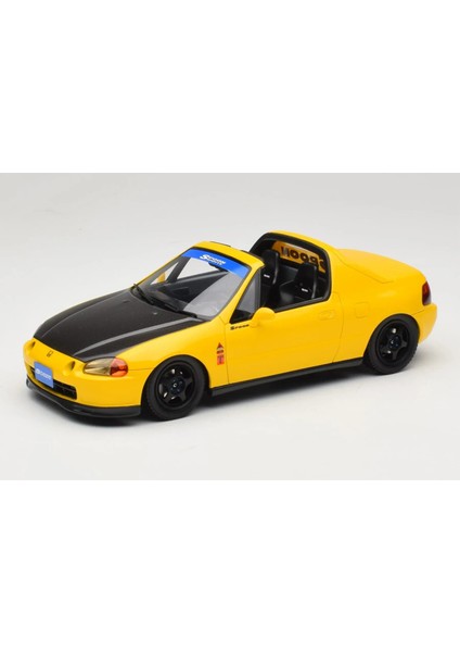1:18 Otto 1996 Honda Civic Del Sol Spoon Phoenix Yellow