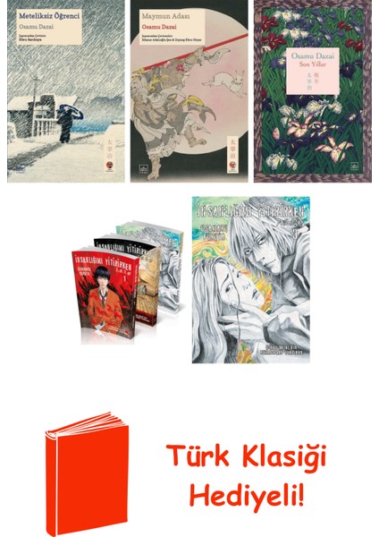 Osamu Dazai 5 Kitap Seti + Türk Klasiği Hediye