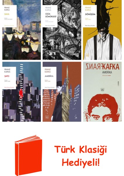 Franz Kafka 6 Kitap Seti + Türk Klasiği Hediye