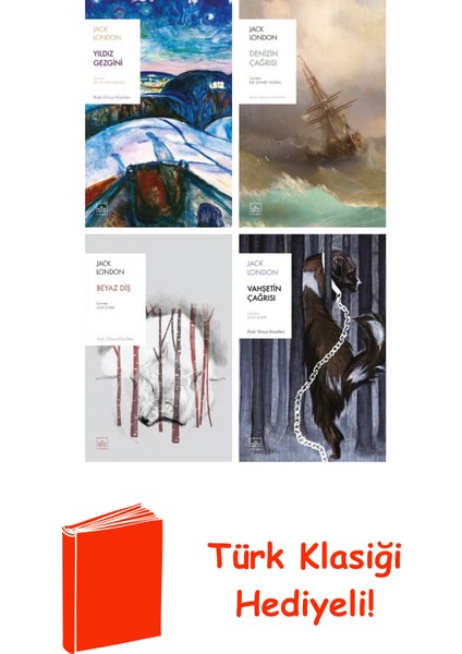 Jack London 4 Kitap Seti + Türk Klasiği Hediye