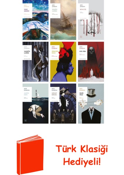 Jack London 9 Kitap Seti + Türk Klasiği Hediye