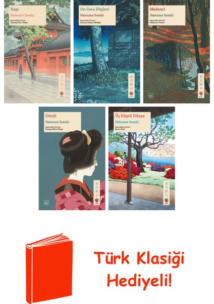 Natsume Soseki 5 Kitap Seti + Türk Klasiği Hediye