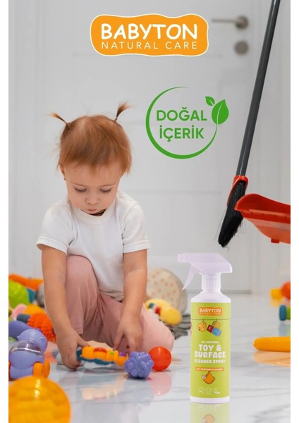 Doğal Oyuncak ve Mama Sandalyesi Temizleyici 3'lü Set 500 ml X3 modelleri