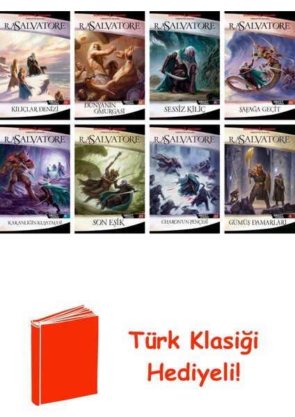R.a. Salvatore 8 Kitap Seti + Türk Klasiği Hediye