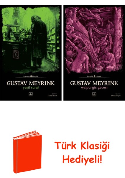 Gustav Meyrink 2 Kitap Seti + Türk Klasiği Hediye