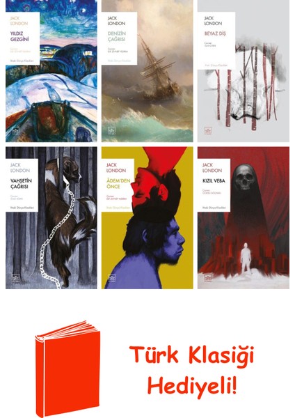 Jack London 6 Kitap Seti + Türk Klasiği Hediye
