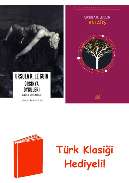 Ursula K. Le Guin 2 Kitap Seti + Türk Klasiği Hediye