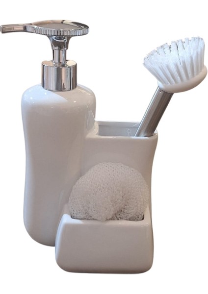 Row Saponne 4 Renk Fırçalı Sıvı Sabunluk Beyaz fiyatları