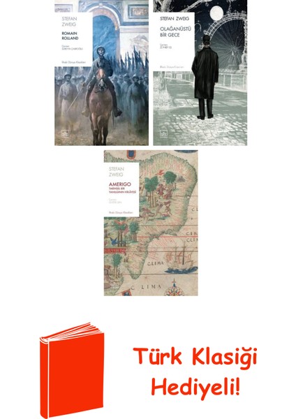 Stefan Zweig 3 Kitap Seti + Türk Klasiği Hediye