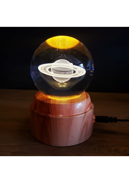 Dönen Cam Küre Tasarımı Satürn