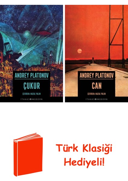 Andrey Platonov 2 Kitap Seti + Türk Klasiği Hediye