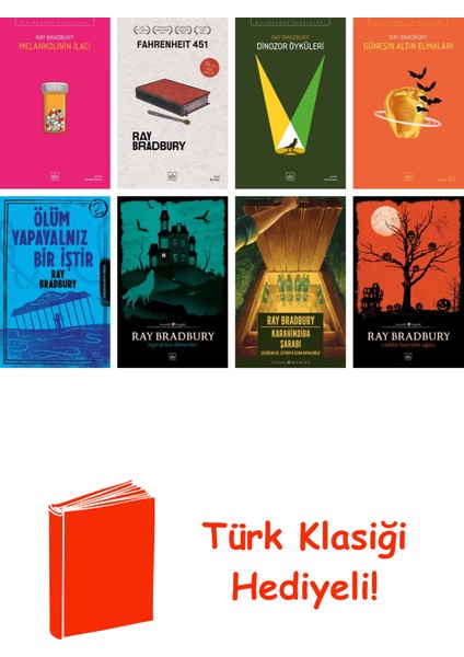 Ray Bradbury 8 Kitap Seti + Türk Klasiği Hediye