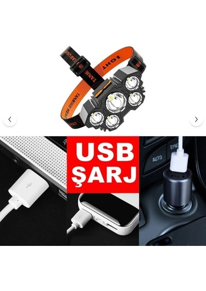 F-T21 Model 4 Fonksiyonlu Ultra Güçlü 5 LED Kafa Lambası Kampçı Balıkçı Bisiklet Kafa Feneri fiyatları