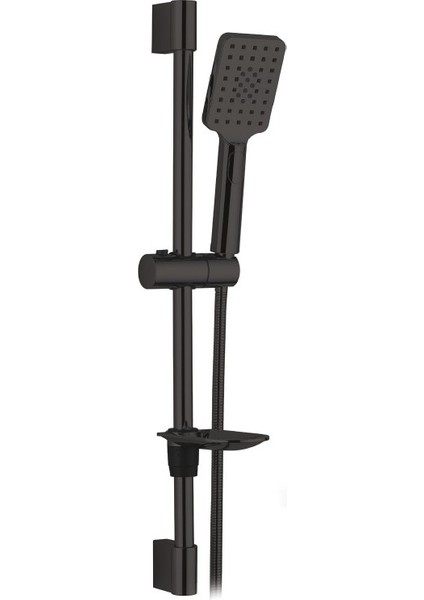 Sürgülü Duş Seti Siyah 6119B