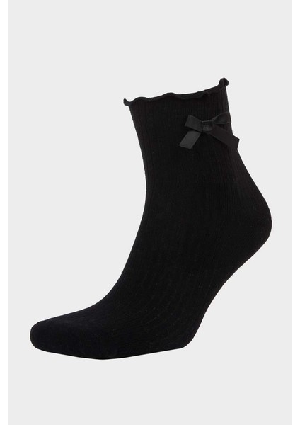 Kadın Kurdele 3'lü Pamuklu Soket Çorap (Ns) fiyatları