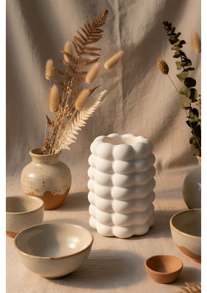 Beton Dekoratif Obje Biblo Bohem Vazo – Modern Tasarım 10 x 17 fırsatları