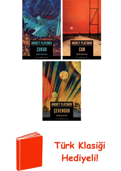 Andrey Platonov 3 Kitap Seti + Türk Klasiği Hediye