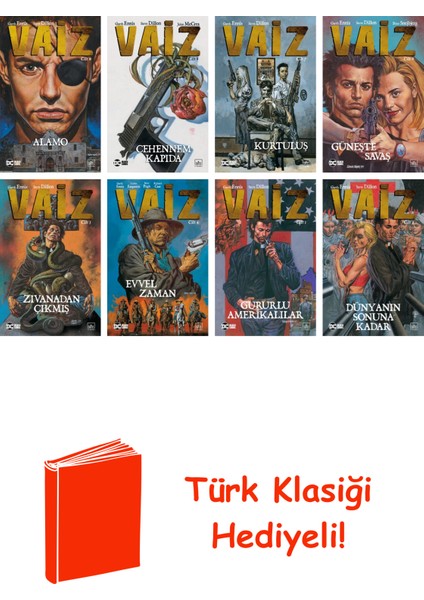 Garth Ennis 8 Kitap Seti + Türk Klasiği Hediye