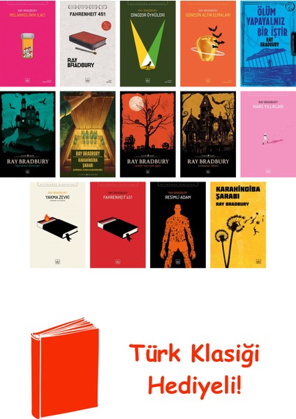 Ray Bradbury 14 Kitap Seti + Türk Klasiği Hediye