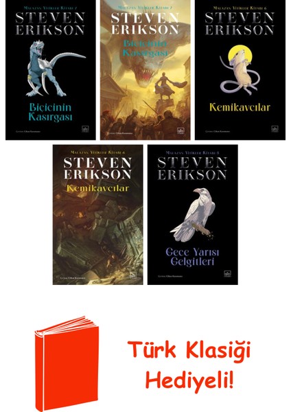 Steven Erikson 5 Kitap Seti + Türk Klasiği Hediye