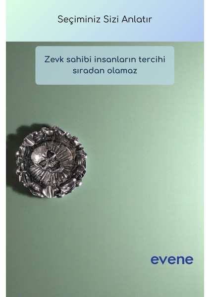 Küllük Gümüş Eskitme Renk Kül Tablası Dekoratif Küllük Model 9 indirimleri