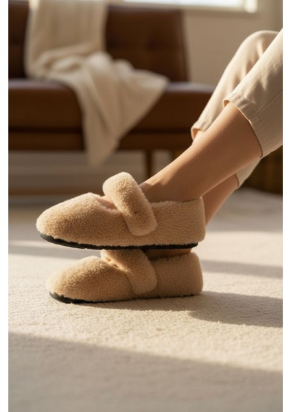 Peluş Kadın Ev Babeti Tüylü Yumuşak Taban Panduf fiyatları