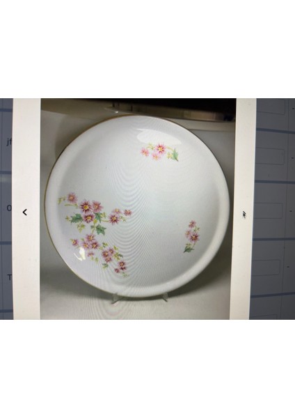 31,5 cm Çapında Fransız Porselen Tepsi