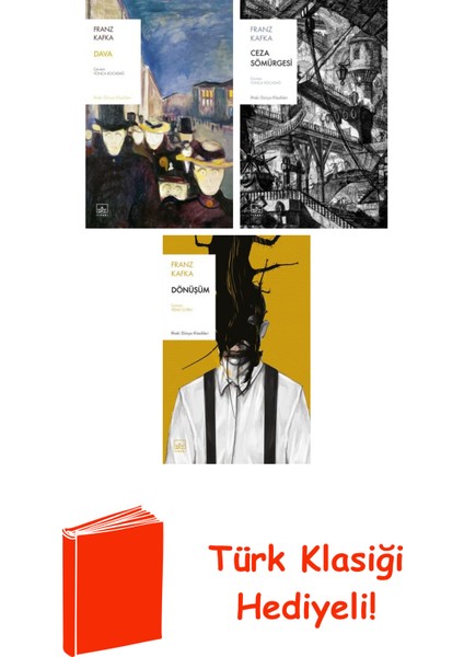 Franz Kafka 3 Kitap Seti + Türk Klasiği Hediye
