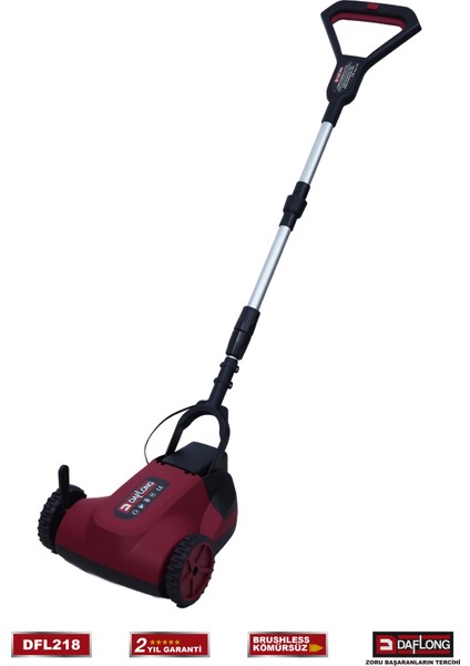 Profesyonel Kömürsüz Sürülebilir Arabalı Şarjlı Tırpan Çim Biçme DFL-218 fırsatları