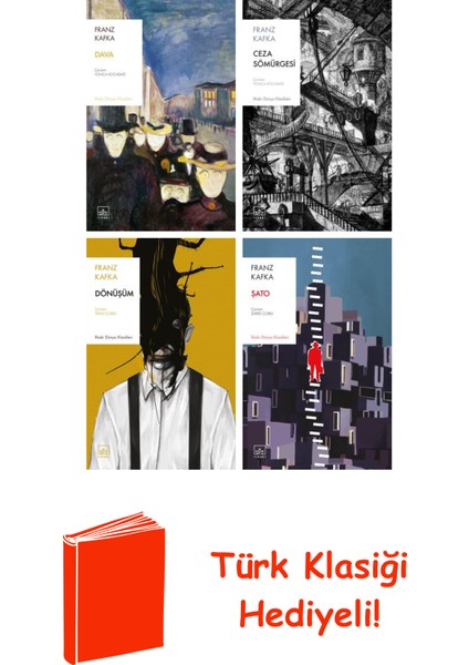 Franz Kafka 4 Kitap Seti + Türk Klasiği Hediye