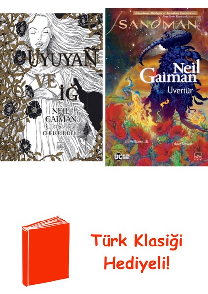 Neil Gaiman 2 Kitap Seti + Türk Klasiği Hediye
