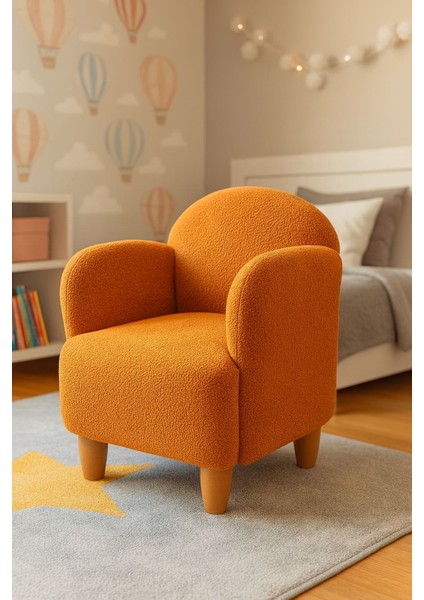 Kids Teddy Kumaş Kiremit Çocuk Koltuğu