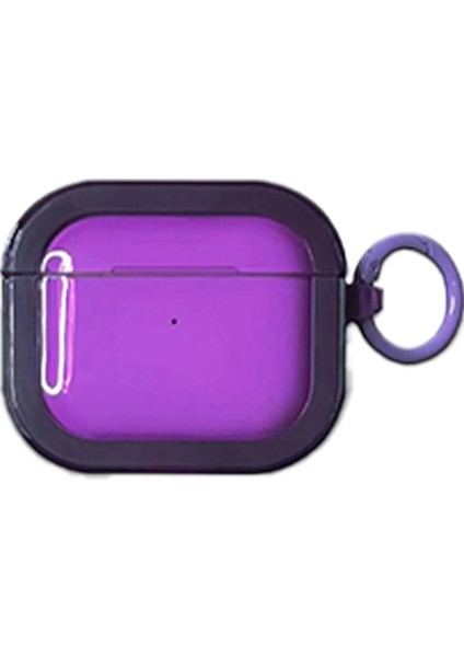 Ds-Derin Movenchy Airpods Pro 2 (2.nesil) Bond Kılıf - Mor