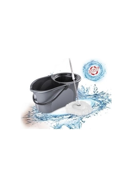 Temizlik Seti – Microfiber Döner Mop 360°