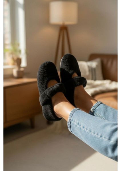 Peluş Kadın Ev Babeti Tüylü Yumuşak Taban Panduf fiyatları