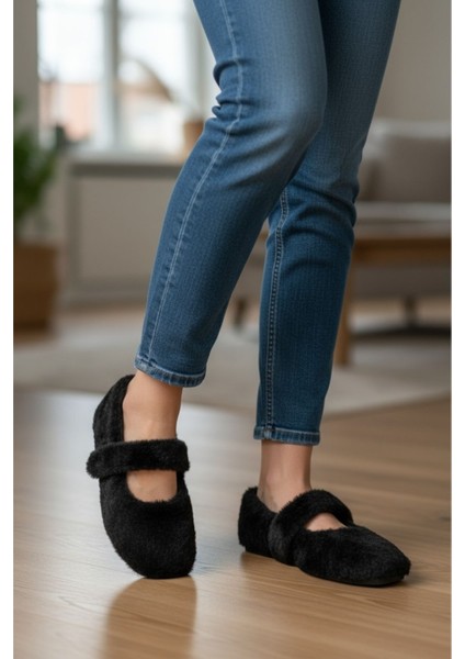 Peluş Kadın Ev Babeti Tüylü Yumuşak Taban Panduf indirimleri