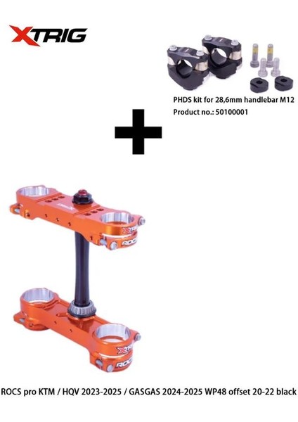 Xtrıg Rocs Pro Ktm/husqvarna/gasgas Uyumlu Ön Maşa Kelepçesi 40501008 fiyatları
