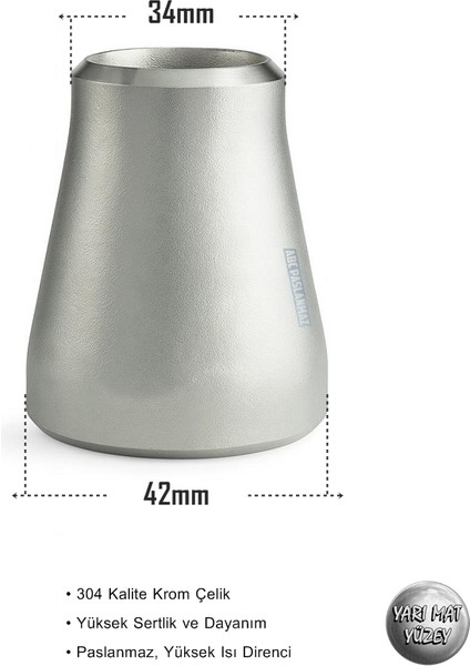 Krom Redüktör - Daraltıcı Redüksiyon - Paslanmaz Çelik Konik Boru