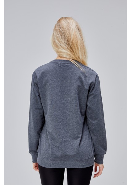 Mooncover Kadın Baskılı Sweatshirt - Karmelanj modelleri