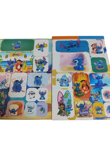 Stıtch Kanka Sticker Albüm 250’DEN Fazla Renkli Sticker Etiket Koleksiyon Seti Hediye Paketinde modelleri