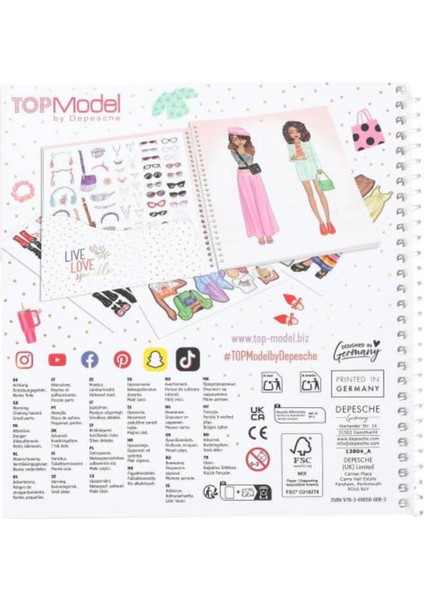 Topmodel Dress Me Up Moda Tasarım Defteri – Stickerlı Giydirme Aktivite Kitabı modelleri