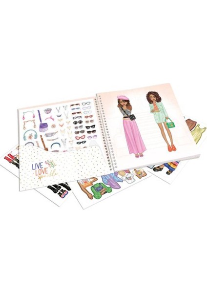 Topmodel Dress Me Up Moda Tasarım Defteri – Stickerlı Giydirme Aktivite Kitabı fırsatları