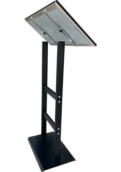 3xa4 Vista Broşürlüklü Reklam ve Menü Panosu Siyah Renk 21X63 Restoran Panosu indirimleri