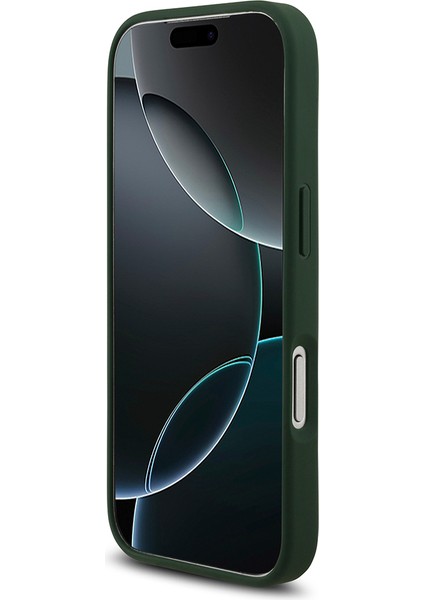 iPhone 17 Pro Uyumlu Kılıf Lacoste Lisanslı M-Safe Şarj Özellikli Pu Deri Metal Logolu Kapak Yeşil indirimleri