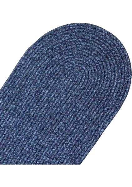 Jutty Hasır Görünümlü Jüt Dokuma Lacivert Düz Oval Dekoratif Masa Runnerı 35X135 cm Mutfak Salon fiyatları