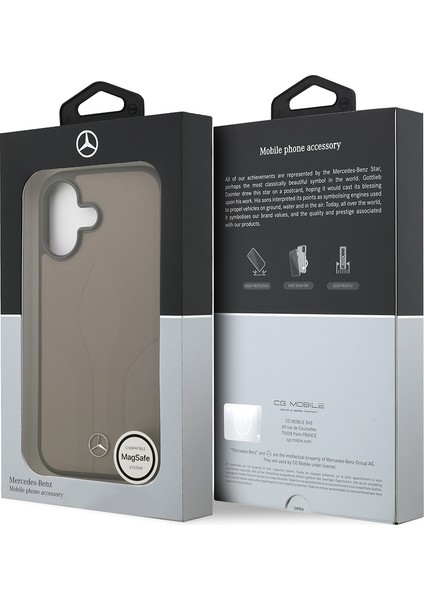 iPhone 17 Uyumlu Kılıf Mercedes Benz Lisanslı M-Safeli Dokulu Desenli Deri Kapak Kahverengi